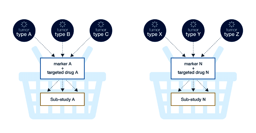 Biomarker-driven clinical trial strategy - Basket Clinical Trial - Precision for Medicine