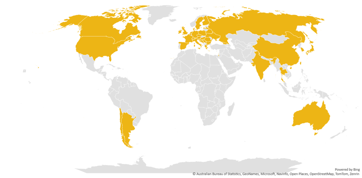 Precision for Medicine NSCLC Trial Experience by Country